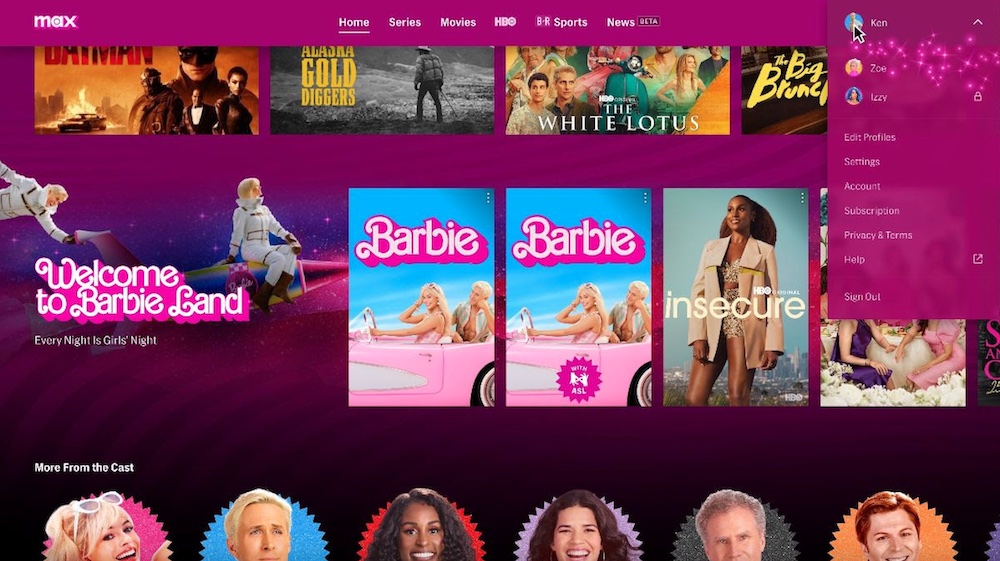 Barbie Arrives on Max with a Hot Pink Homepage — Plus a Sign Language Version