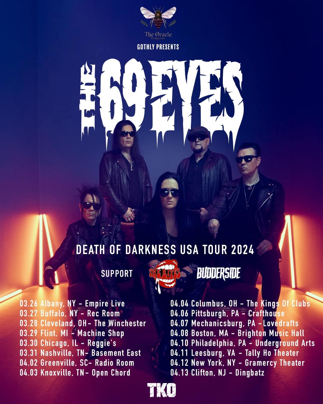 The 69 Eyes Announce 2024 US Tour