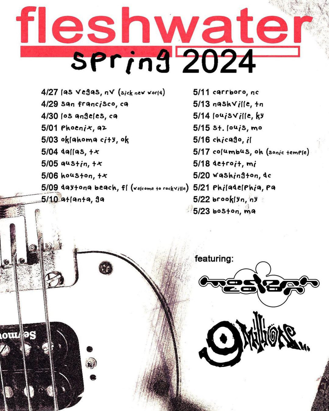 Fleshwater announce 2024 tour with Modern Color & 9Million