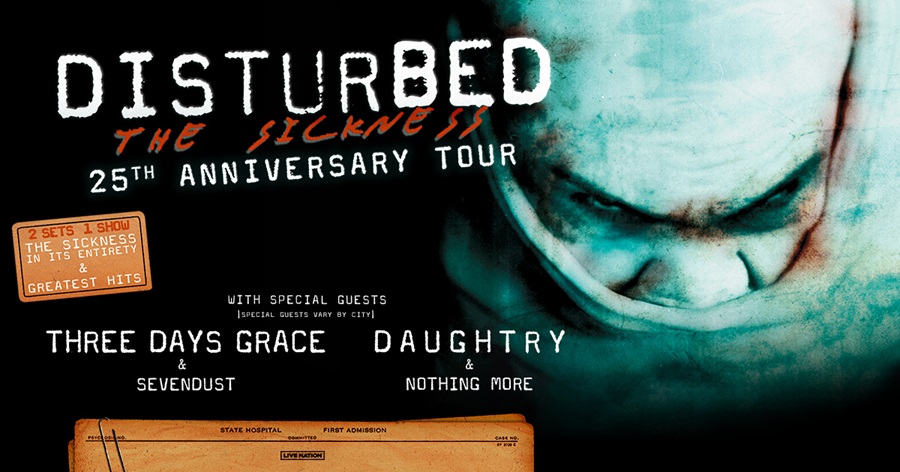 Disturbed Announces 34-Date The Sickness 25th Anniversary Tour In North America