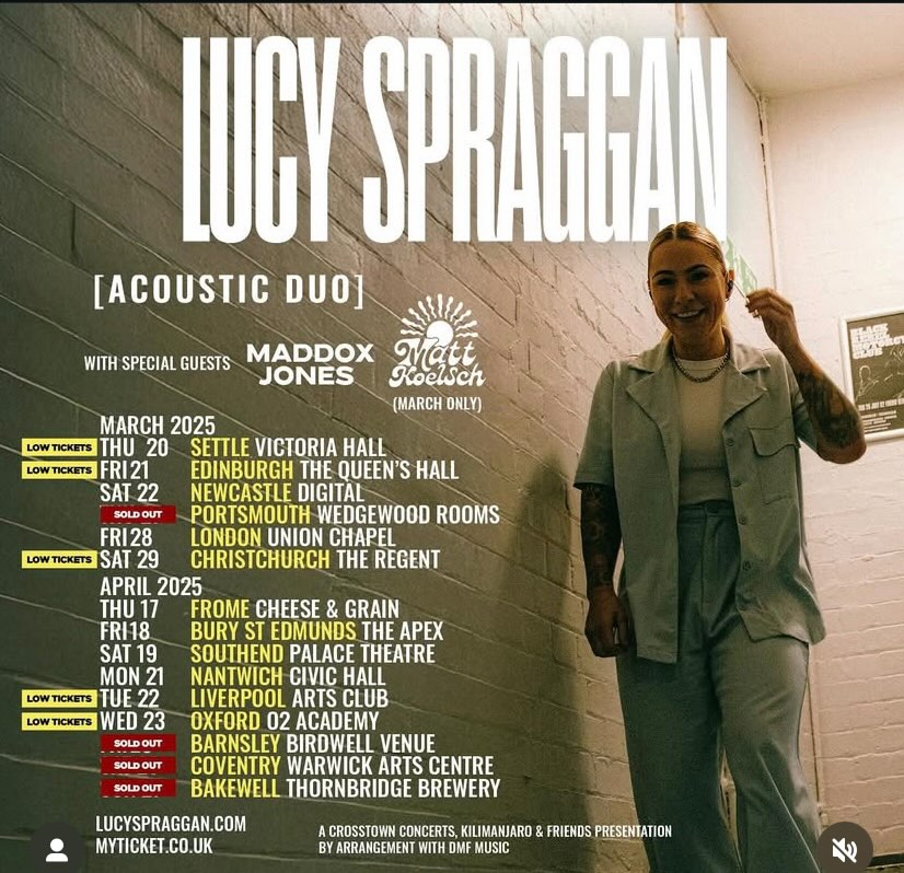 Acclaimed Songwriter Maddox Jones Announces UK Spring Tour Supporting Lucy Spraggan