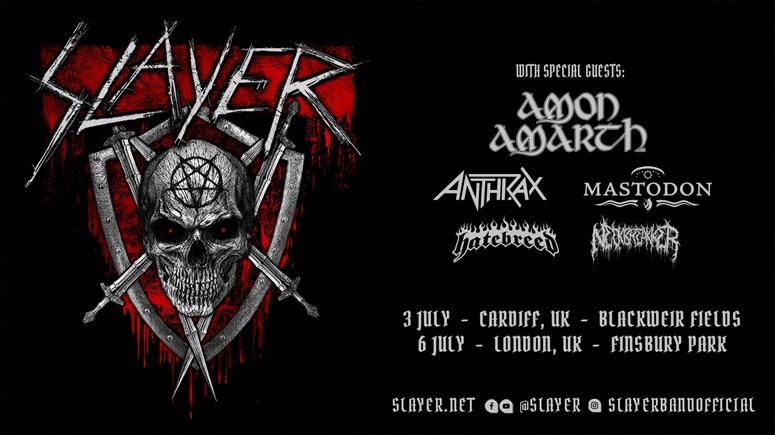 Slayer Announces 2025 Concerts In The U.S, Canada & The UK